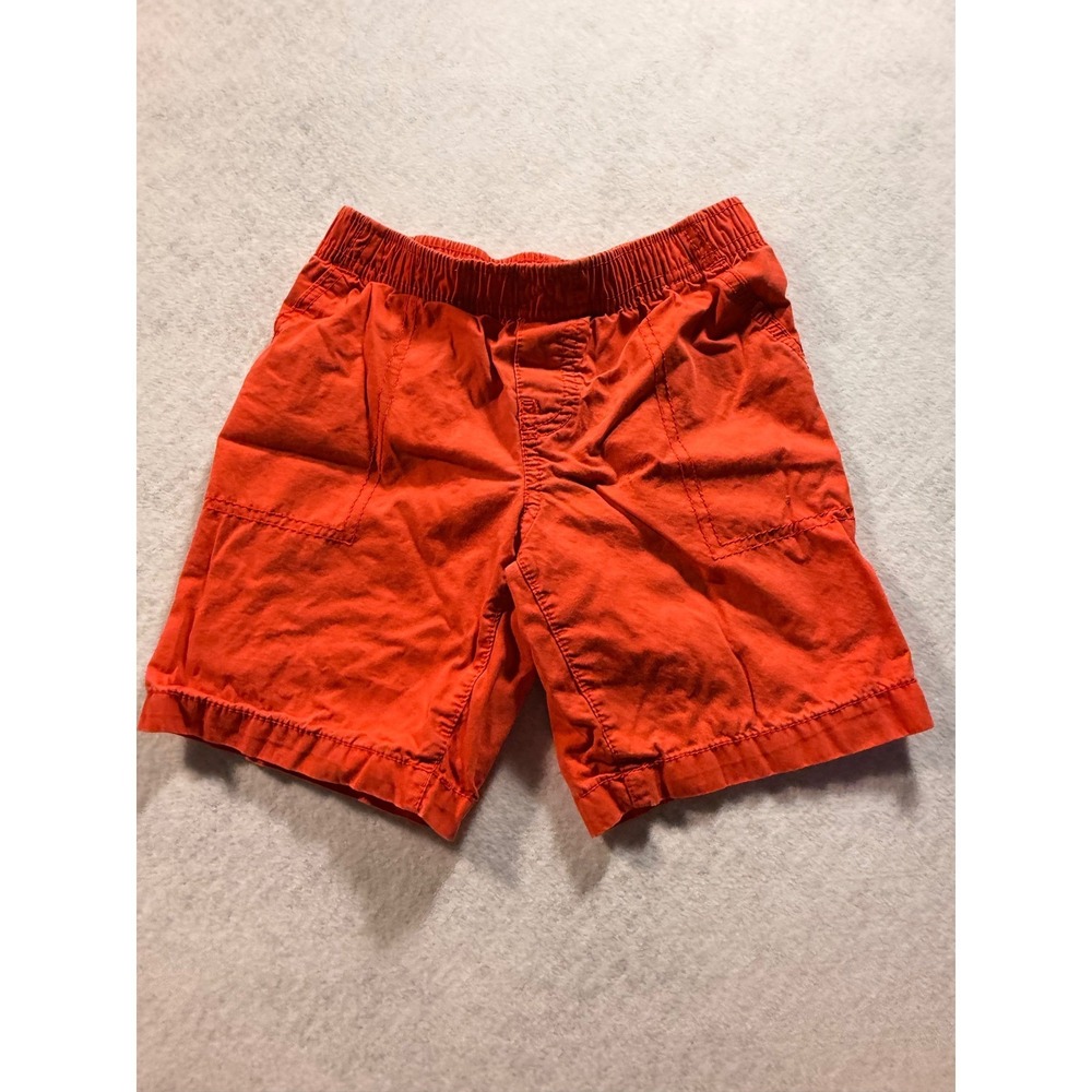 Carters Toddler Boys Orange Pull On Cotton Shorts Size‎ 4T